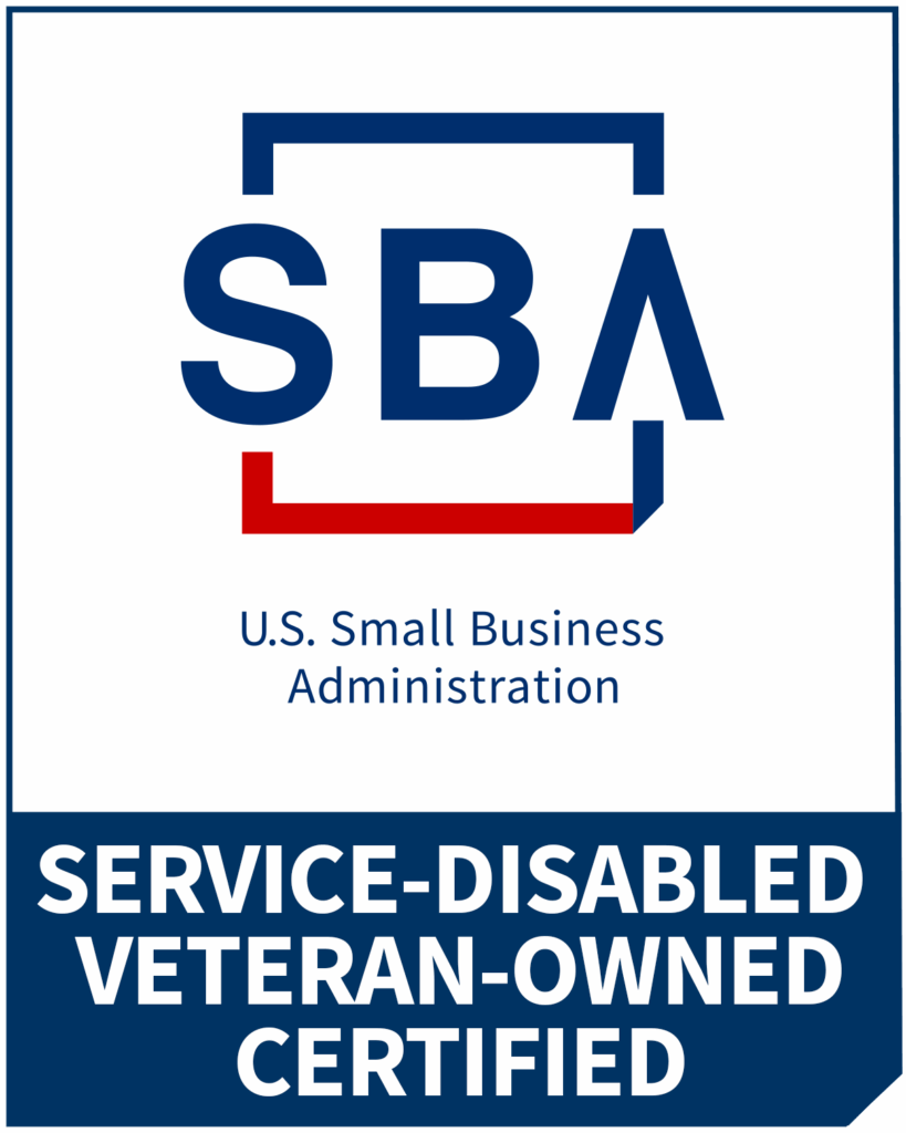 US Small Business Adminstiron - Service-Disabled, Veteran-Owned Certified Badge